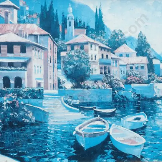 BEHRENS, Howard (1933-2014) - Behrens Village, Lake Como