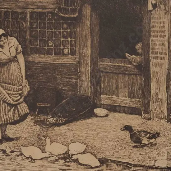 MACBETH, Robert Walker R.A. (1848-1910) - Feeding Time