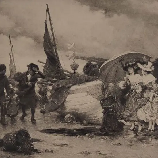 OUTIN, Pierre (1840-1899) - A Coming Shower