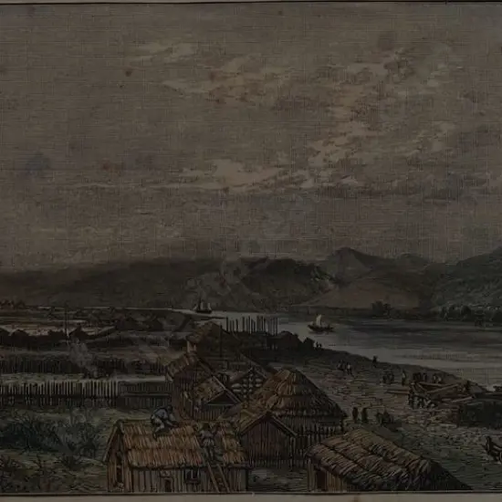 HEAPHY, Charles (after) (1822-1881) - The Town of Petre (Wanganui), 1841