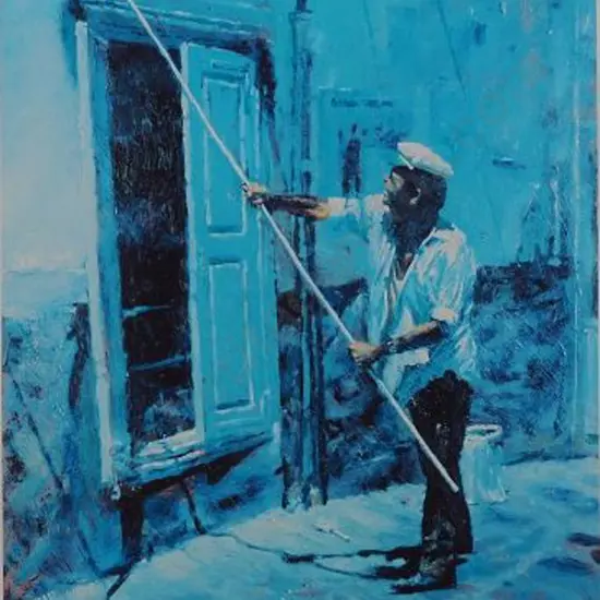 HARRIS, Rolf (1930-2023) - Man Painting Wall