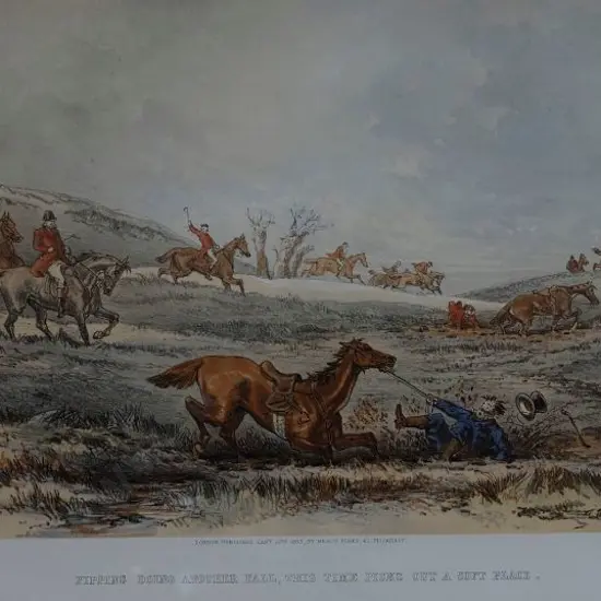 BROWNE, Hablot Knight (1815-1882) - Pippins Doing Another Fall