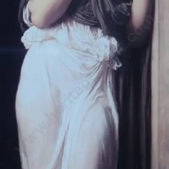 UNKNOWN Artist - Lady Standing by Pillar