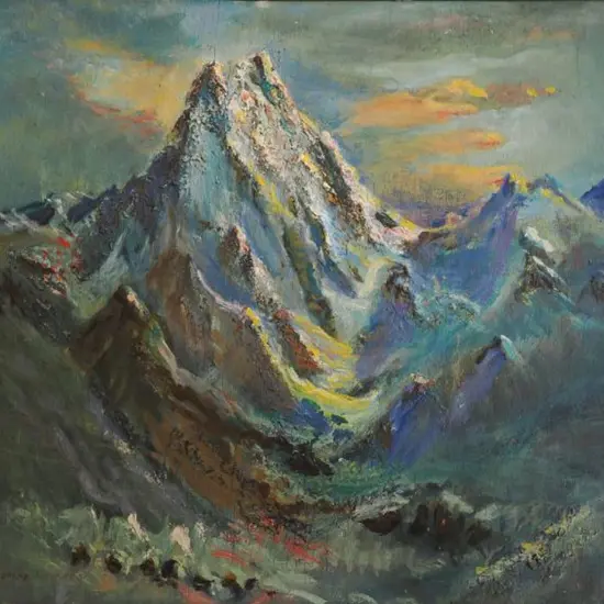 HOLMES, Randolph Bezzant (1888-1973) - Nepalese Mountain Peak