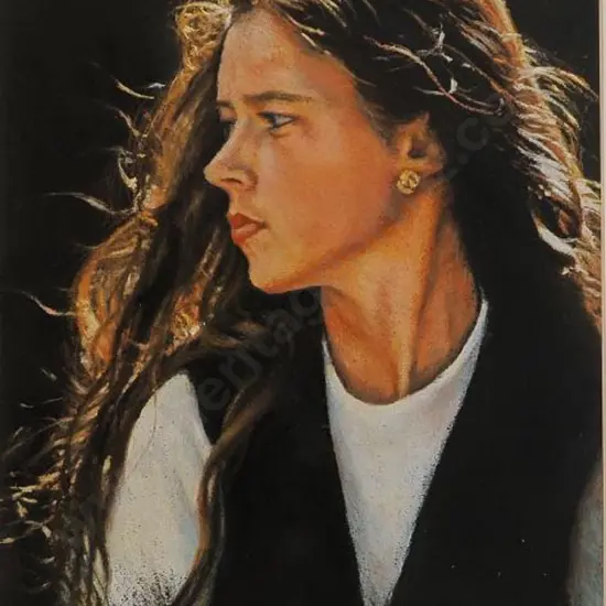 RAY, Beverley (20th Century) - Portrait of Young Woman