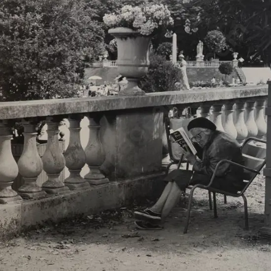UNKNOWN Photographer - Lady Reading Book, Paris