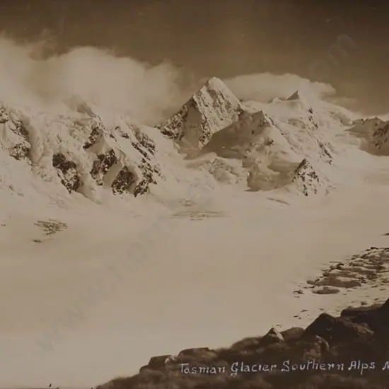 RADCLIFFE, Frederick George (1863-1923) - Tasman Glacier Southern Alps
