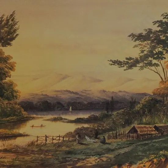 HOYTE, J. B.C. (1835-1913) - Lake Horowhenua, 1875