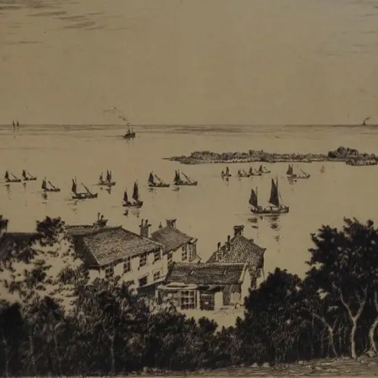 SIMES, A. (1887-1966) - Mousehole, Cornwall