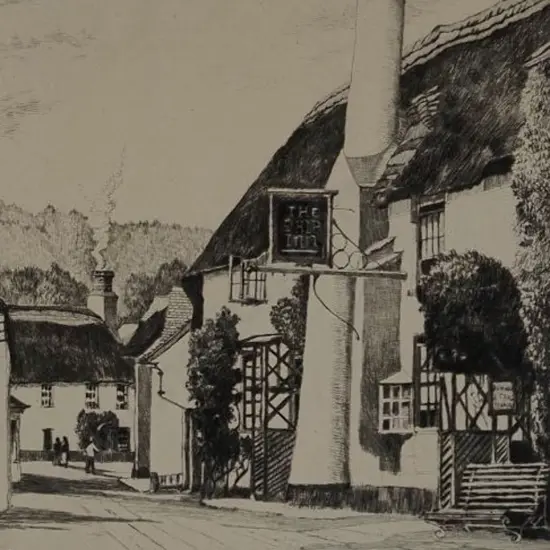 SIMES, A. (1887-1966) - The Ship Inn