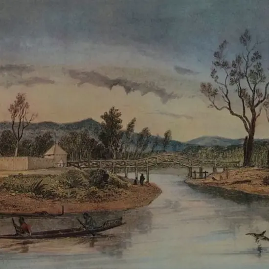 BREES, Samuel Charles (1810-1865) - Fort Richmond and the Hutt Bridge