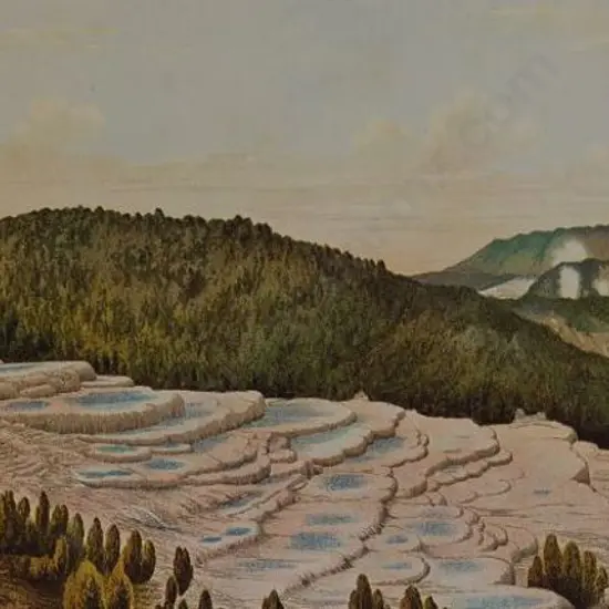 SPENCER, Charles (1854-1933) - Pink Terraces - Rotomahana