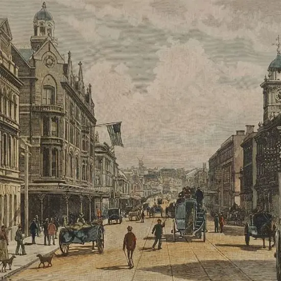 FITLER, William Crothers (1857-1915) - Queen Street Auckland - 1887