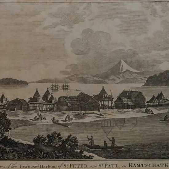 HOGG, Alexander (1778-1824) - A View of the Harbour & Town At Kamtschatka