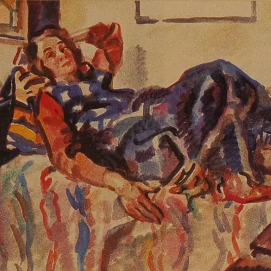 McCRACKEN, Francis (1879-1959) - Kitty (The Artist's Wife) Reclining