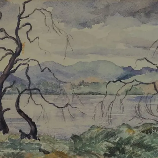 TREADWELL, L. - Willows by Lake
