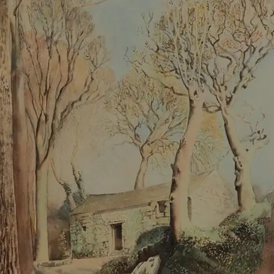 HUGHES, Eleanor (1882-1959) - Cornish Cottage