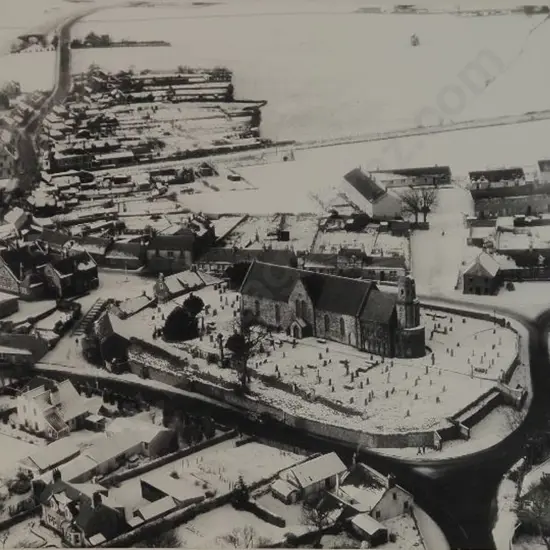 UNKNOWN photographer - English Church surrounded by Snow 1940s