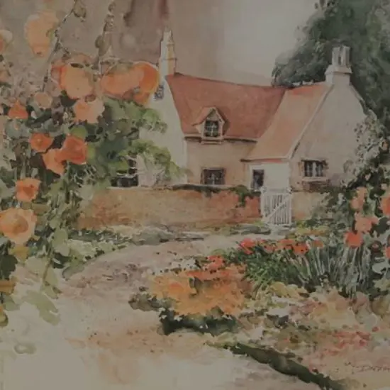 DARTON, Dalina (Active 1980s) - Country Cottage & Flowers - 1986