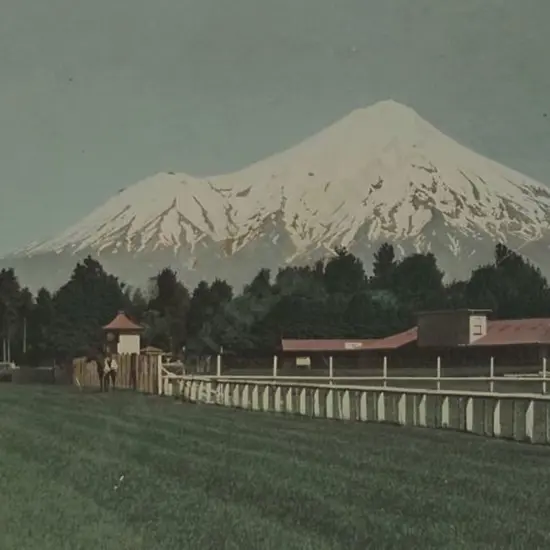 TILLEY, D.M. - Mount Egmont from Stratford Racecourse