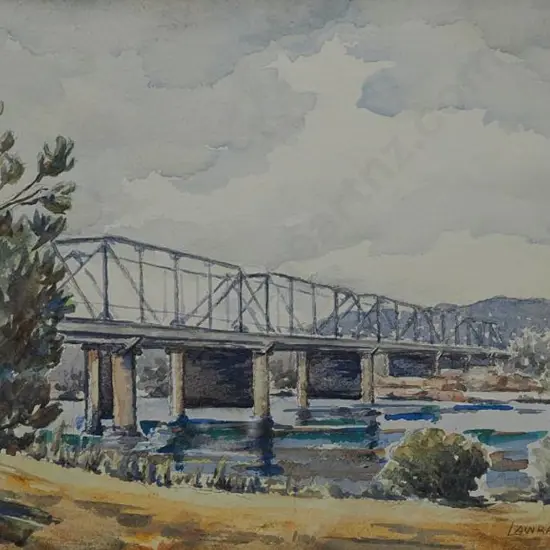MAJOR, Lawrance (1900-) - Dublin Street Bridge, Whanganui