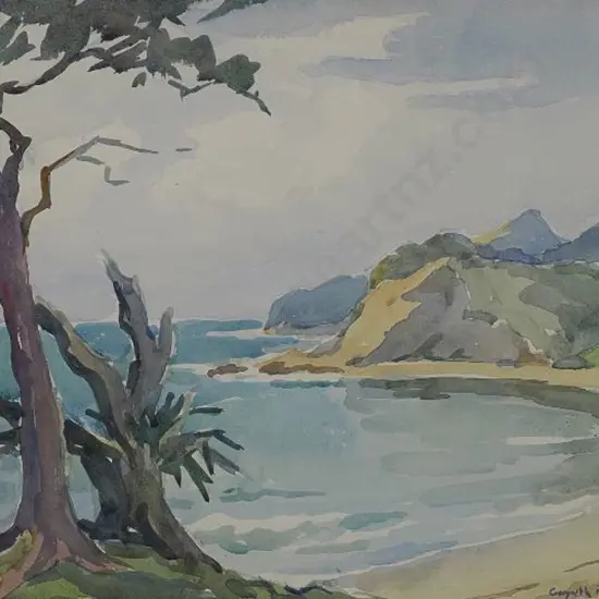 RICHARDSON, Gwyneth (1896-1980) - Auckland Beach Scene