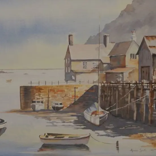SMITH. Gavin (20th Cent.) - Harbour Scene