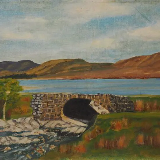 A.E.C. (Initialled) - Loch Cluanie in the Highlands