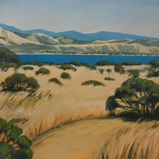 DINGLE, Nan (20th Cent.) - Kapiti Coast from Kapiti Island