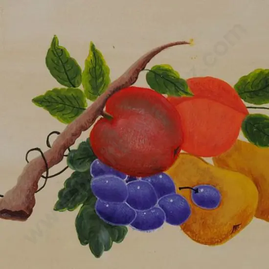 UNKNOWN artist - Still Life - Fruit on Branch
