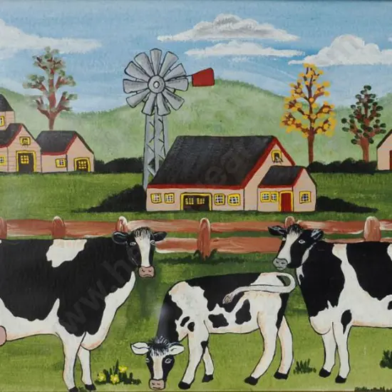 UNKNOWN artist - Cows in Farm Setting