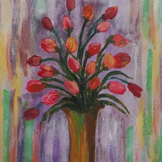 UNKNOWN artist - Flowers in Vase