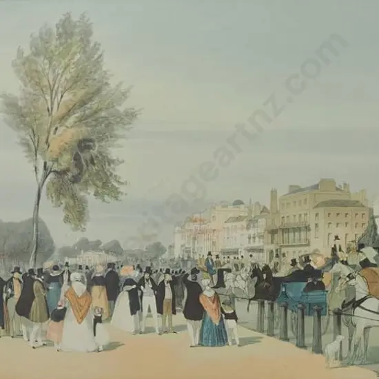 UNKNOWN artist - Promenading in Brighton - 19th Century