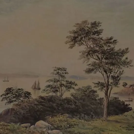 HOYTE, J.B.C. (1835-1913) - Auckland Harbour - 1869