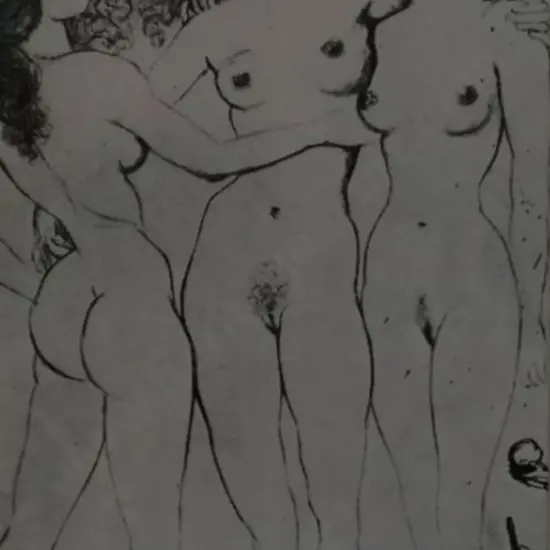 DALI, Salvador (1904-1989) - Three Nude Women (from Erotic Sketches)