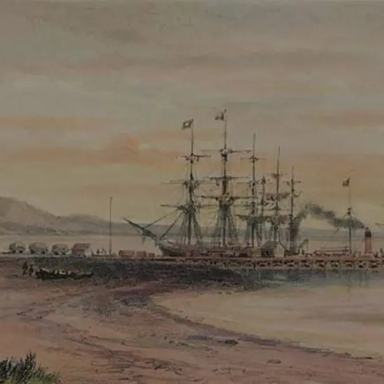 BARRAUD, Charles Decimus (1822-1897) - The Bluff Harbour