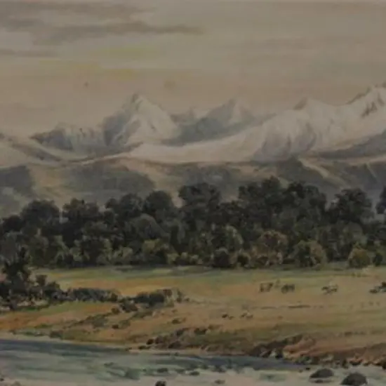 BARRAUD, Charles Decimus (1822-1897) - Te Anan (Anau)