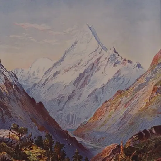 BARRAUD, Charles Decimus (1822-1897) - NZ Graphic & Descriptive (1877) - Mount Cook