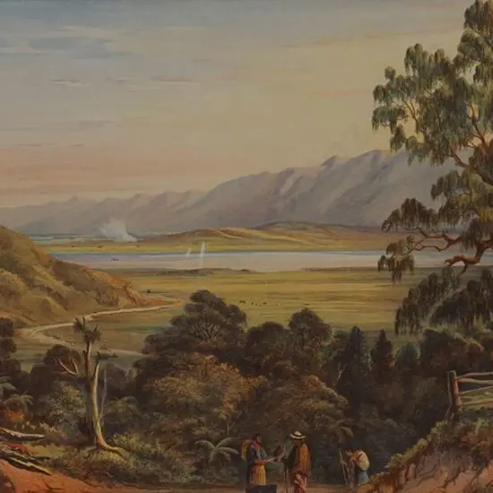 BARRAUD, Charles Decimus (1822-1897) - NZ Graphic & Descriptive (1877) - Pukawa Lake