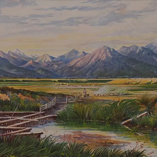 BARRAUD, Charles Decimus (1822-1897) - NZ Graphic & Descriptive (1877) - Mount Alford