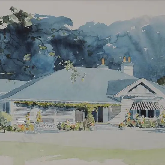 GENET, G.A. (Active 1960s-70s) - White Farmhouse