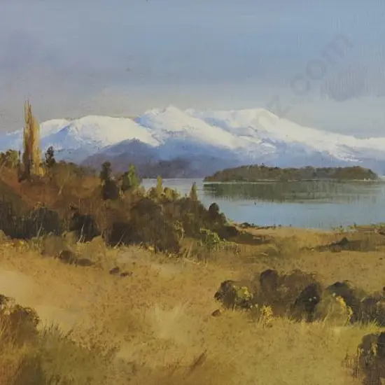 WALLERS, Peter (1953-) - Mount Tongariro & Lake Taupo