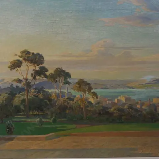 RICHARDSON, Gwyneth (1896-1980) - Auckland from Cornwall Park