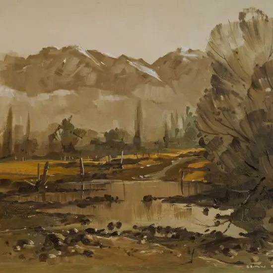 BAXTER, Brian (1940-) - River & Trees