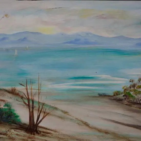 UNKNOWN - Coatal Scene with Sandhills