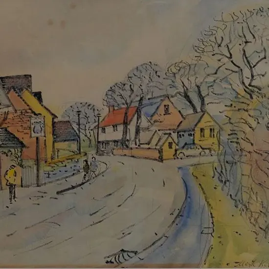 VENABLES, Mark K. (1917-2003) - Street Scene with People