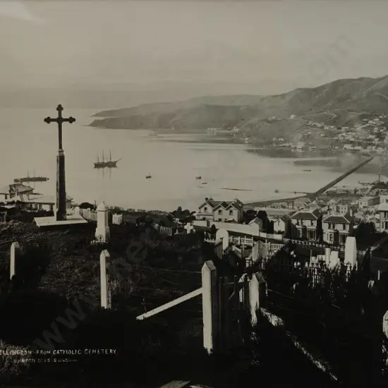 BURTON Brothers (c.1880-1885) - Wellington from Catholic Cemetery