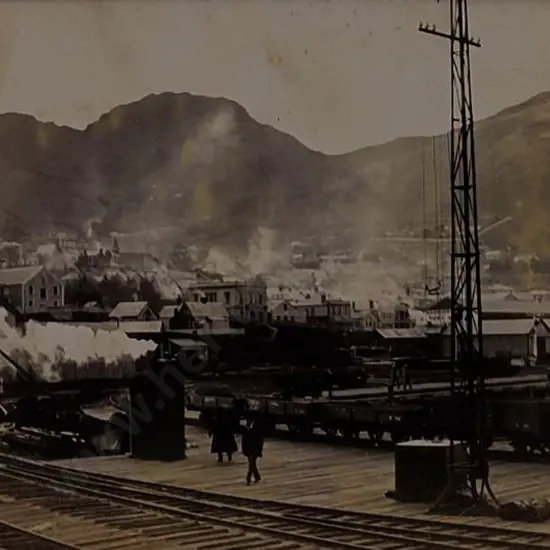 UNKNOWN Photographer - Railway Yards - Lyttleton c. 1900
