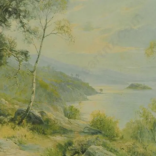 UNKNOWN artist - Inlet with Hills & Trees