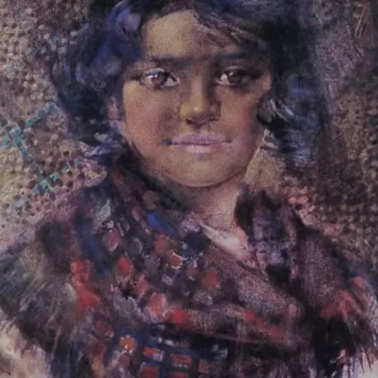 HODGKINS, Frances (1869-1947) - Maori Girl, 1888